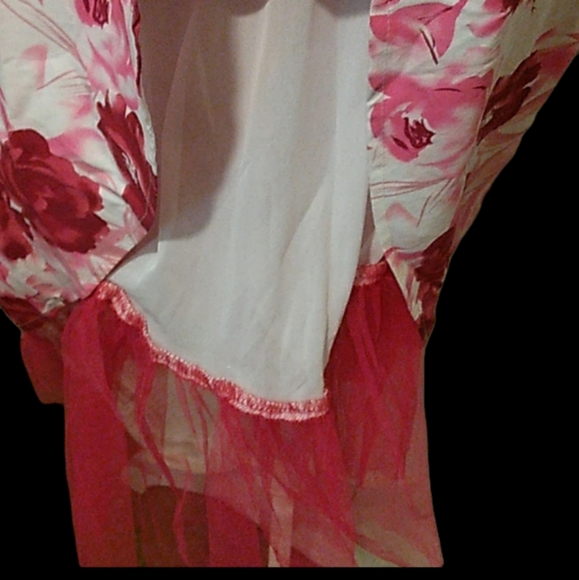 4/$20 MUST BUNDLE! Ruby Rox White Strapless Floral Midi Dress Size 3 - Picture 5 of 7